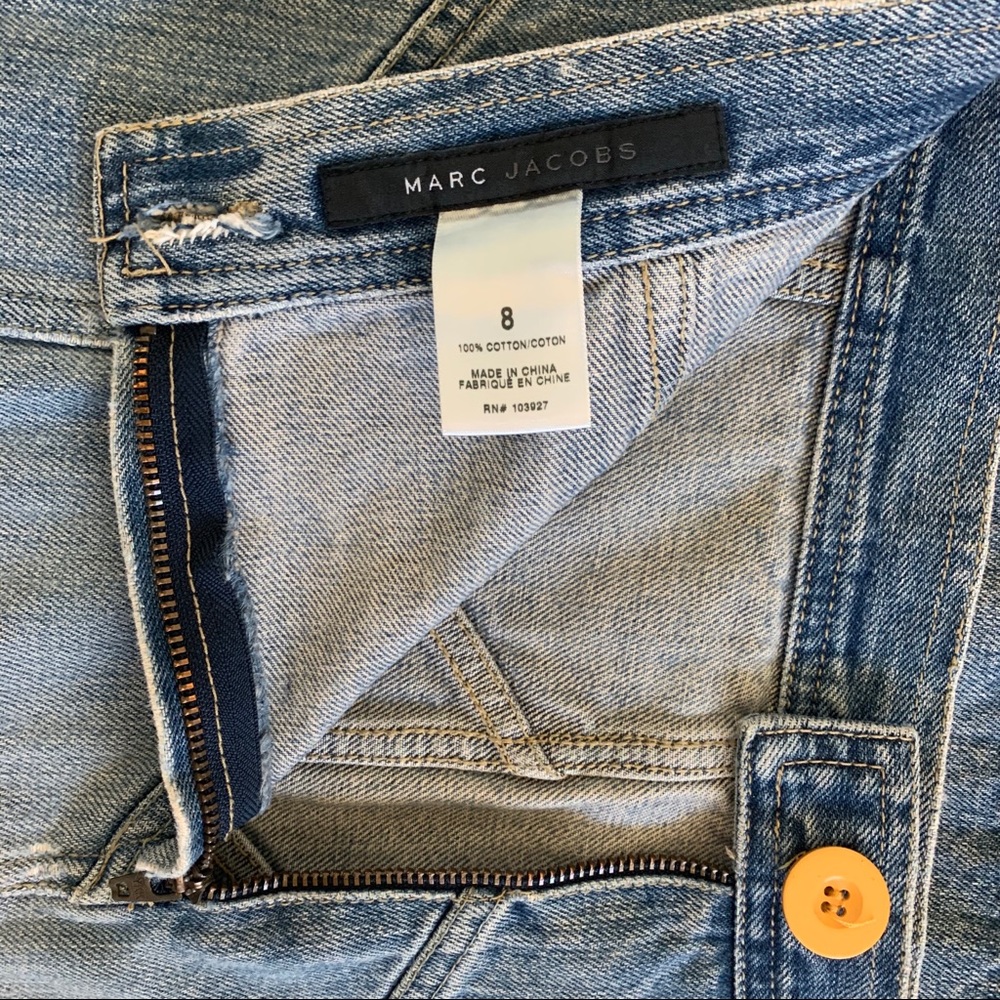 Marc Jacobs Blue Denim A-Line Skirt Size 8 - Picture 3 of 5